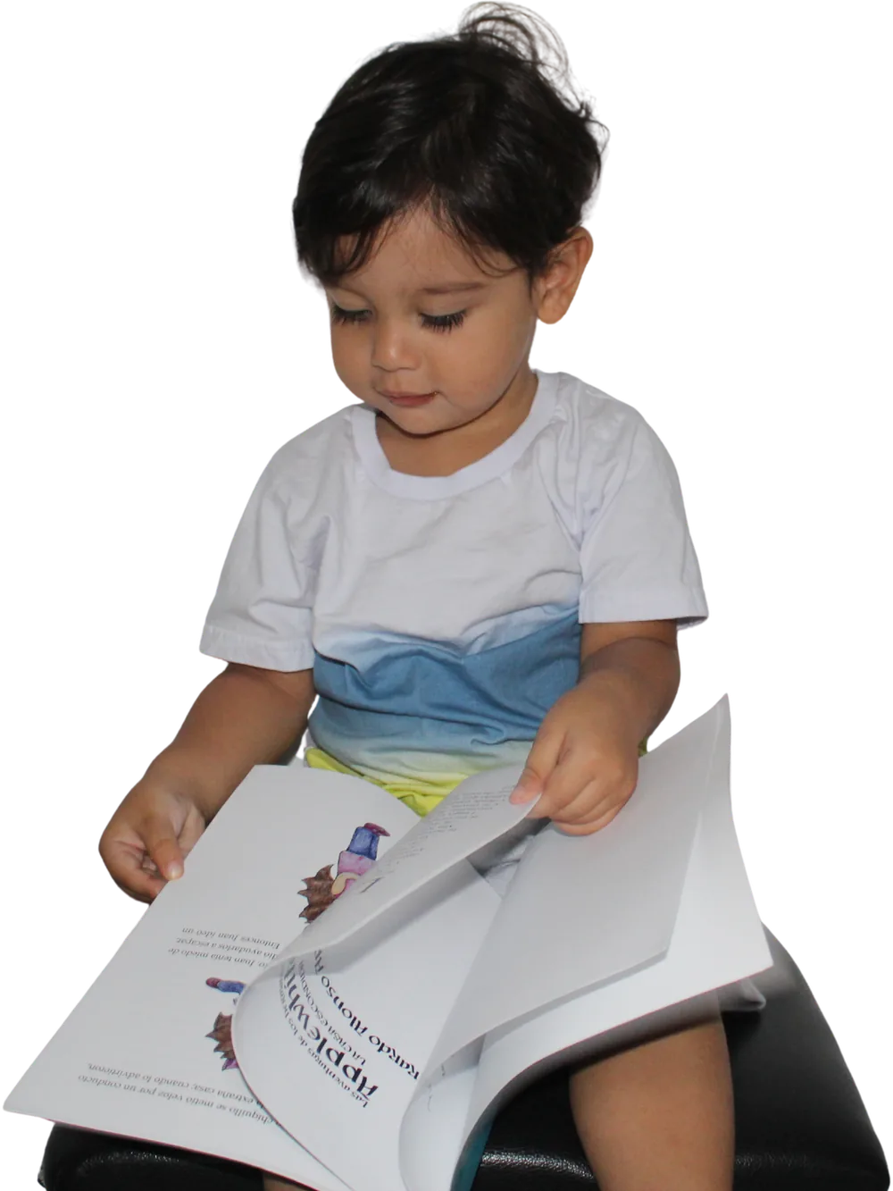 Niño leyendo el libro 22 Aves